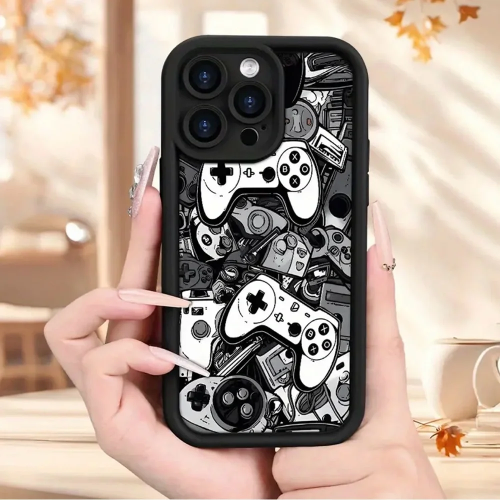 Apple iPhone Phone Case Video Game Controller Scene Black Shockproof Unisex